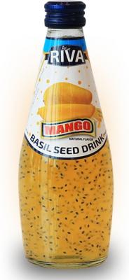 Basil seed drink Mango flavor "Напиток Семена базилика с ароматом манго" 290мл