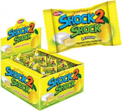 Жевательная резинка "SHOCK2SHOCK" LEMON (Лимон) 4 гр